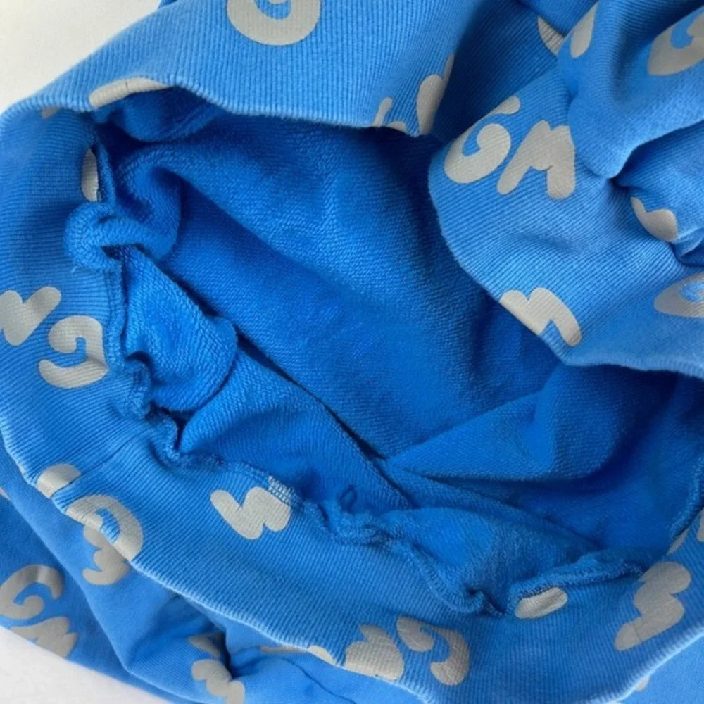 Alien Frens GM‎ Blue All Over Print Hoodie Mens XXL 100% Cotton Streetwear